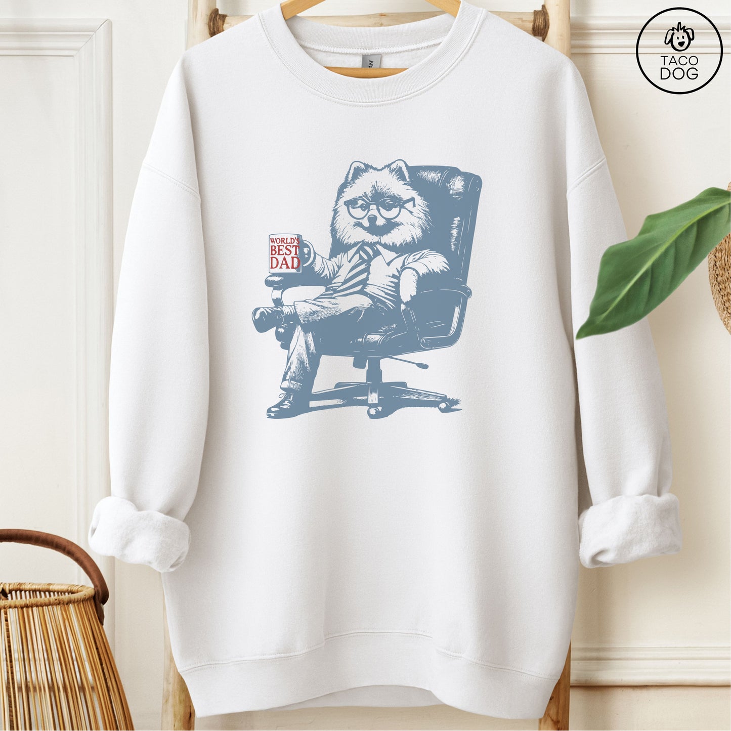 Pomeranian World's Best Dad Mug Sweatshirt