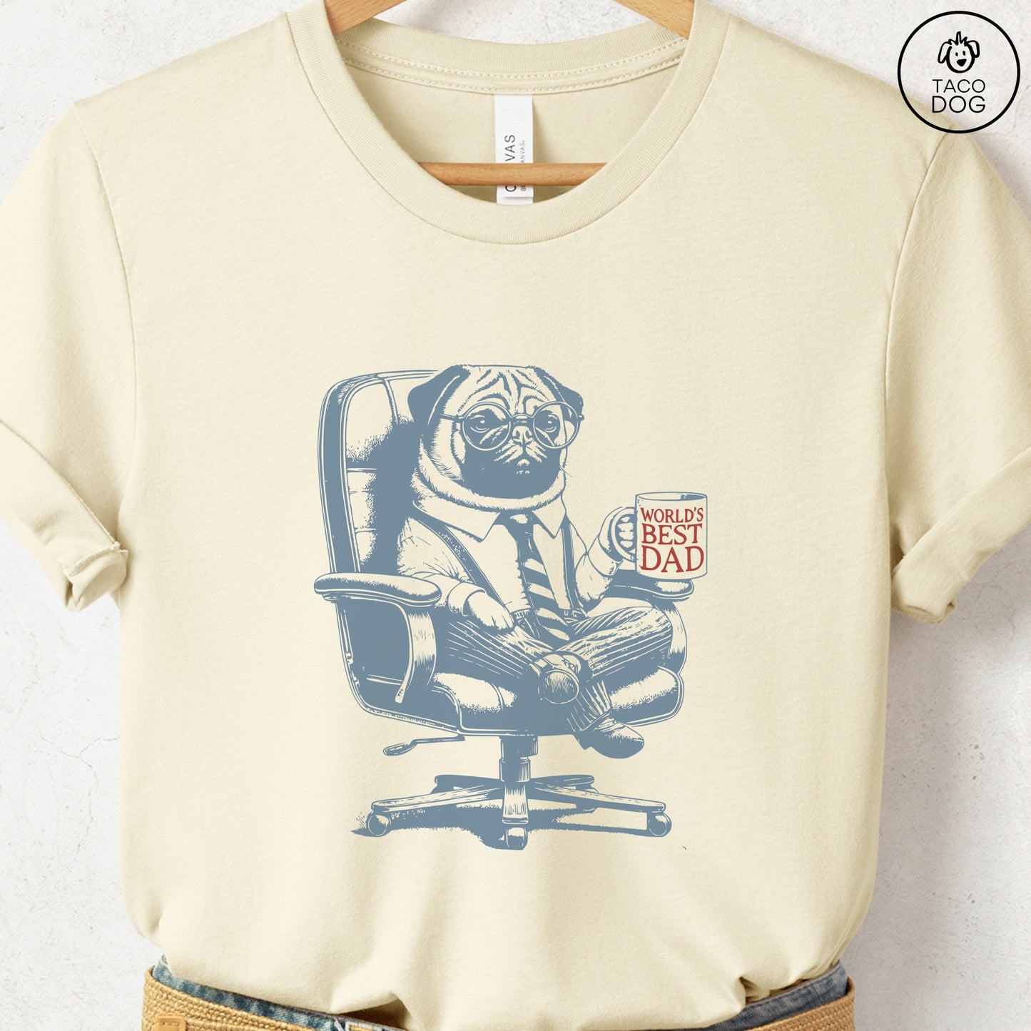 Pug World's Best Dad Mug T-Shirt