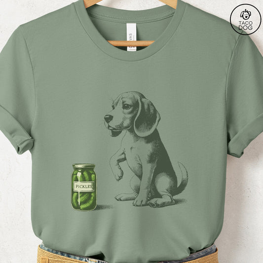 Beagle Pickles T-Shirt Sage Taco-Dog