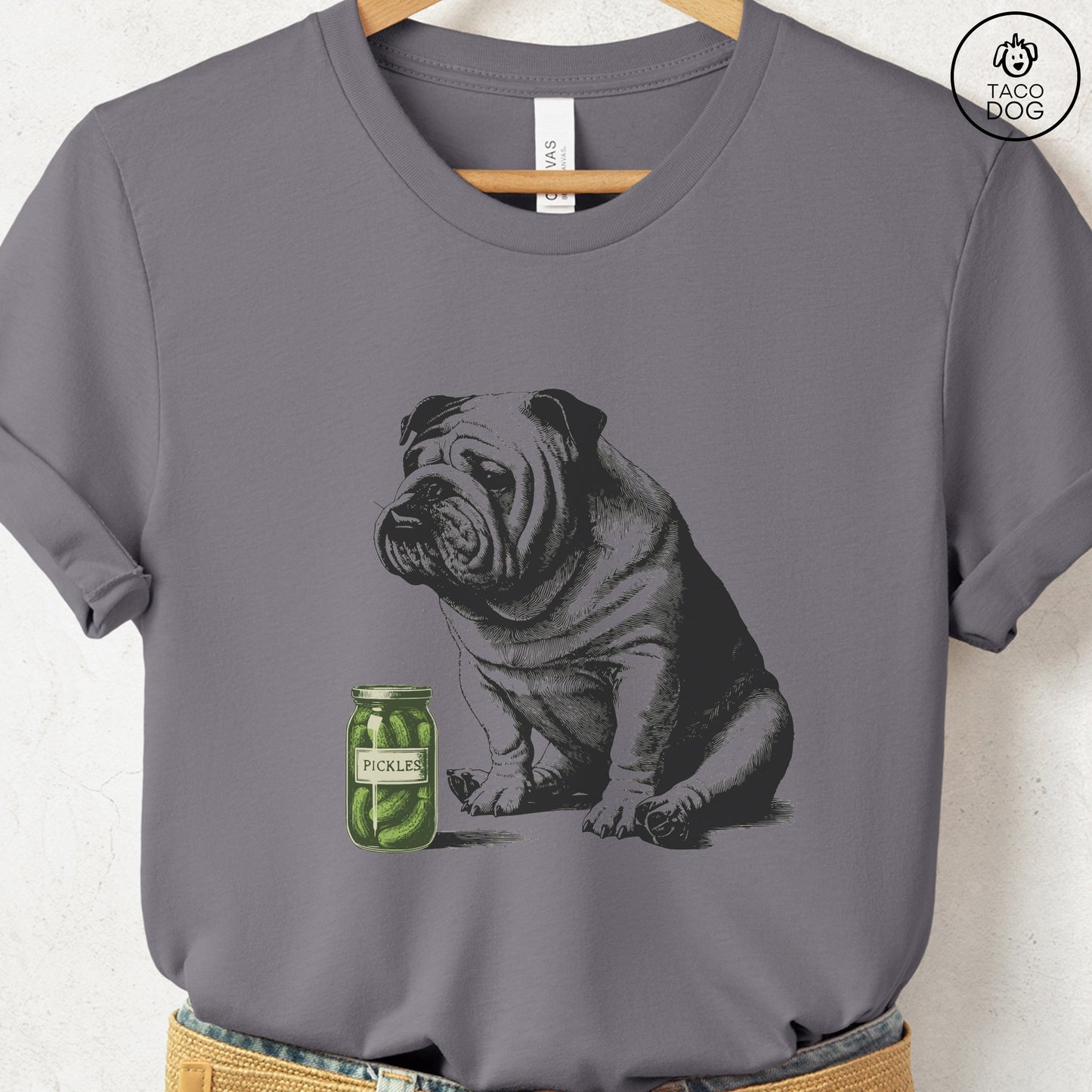 English Bulldog Pickles T-Shirt