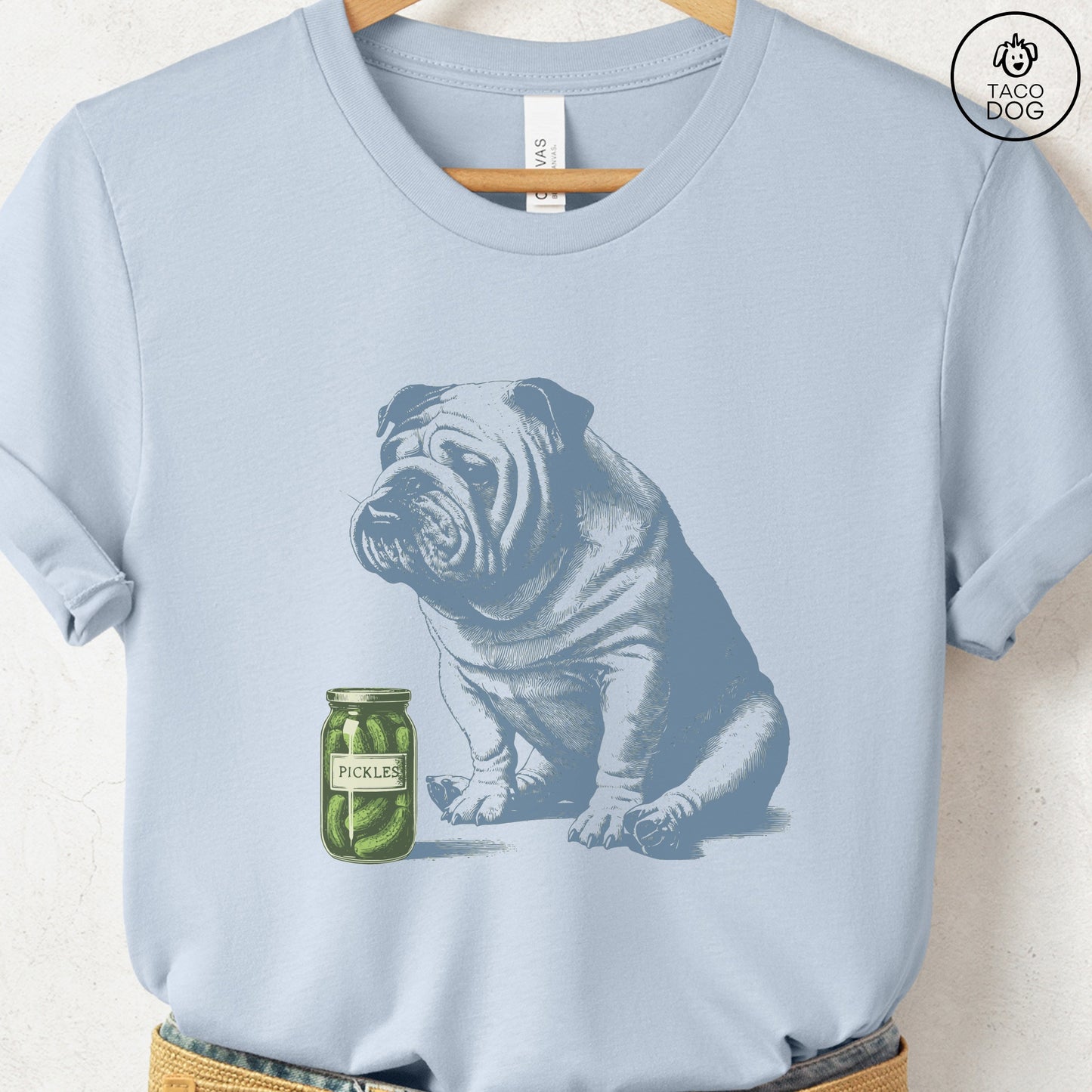 English Bulldog Pickles T-Shirt