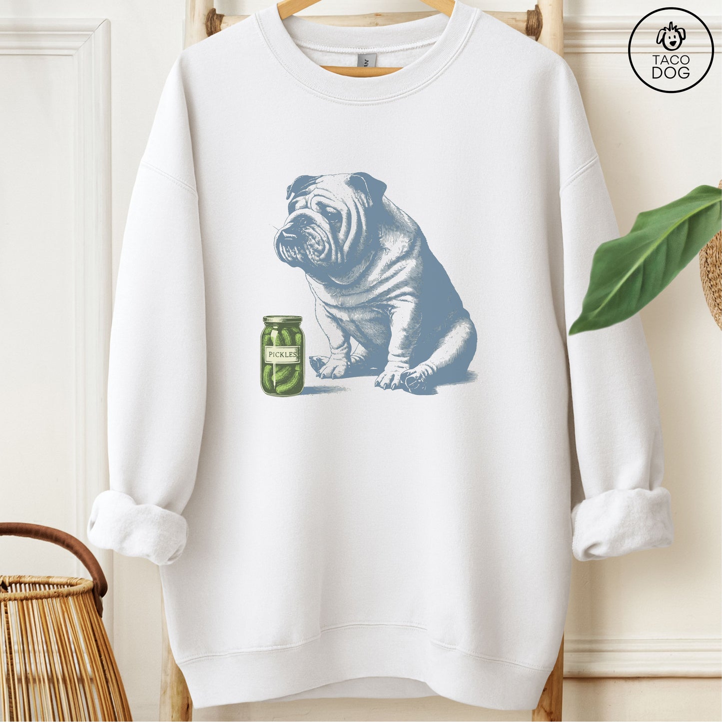 English Bulldog Pickles Sweatshirt