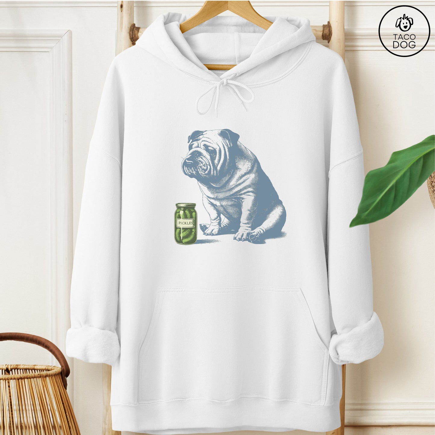 English Bulldog Pickles Hoodie