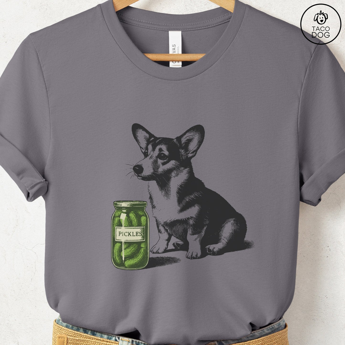 Corgi Pickles T-Shirt Storm Taco-Dog