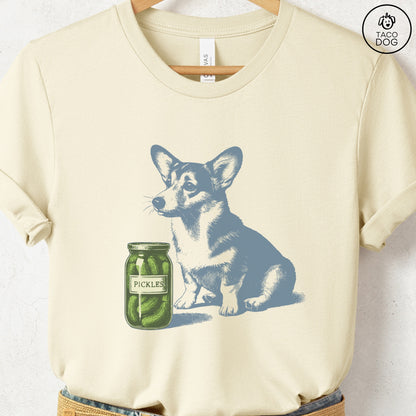 Corgi Pickles T-Shirt Natural Taco-Dog