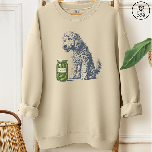 Doodle Pickles Sweatshirt Sand Taco-Dog