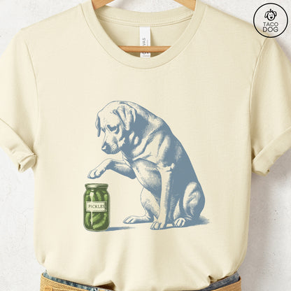 Labrador Retriever Lab Pickles T-Shirt Natural Taco-Dog
