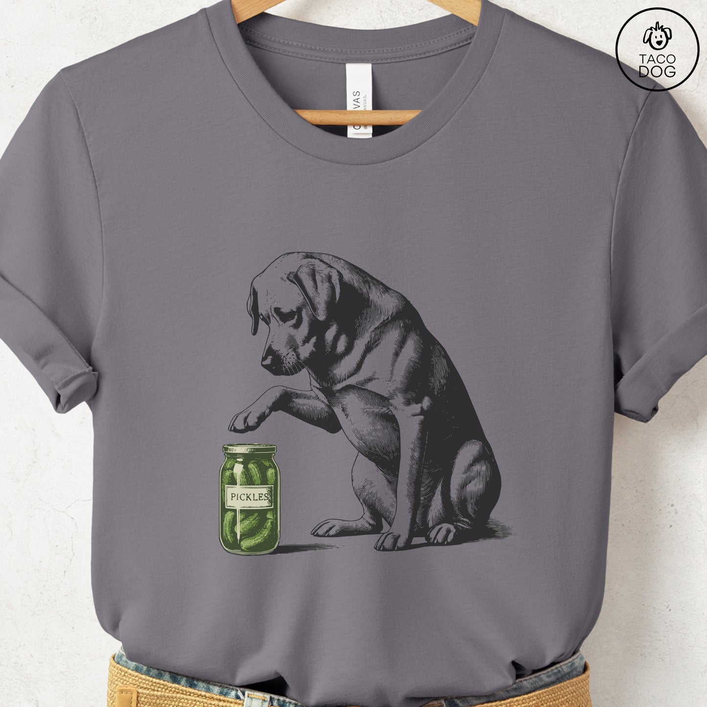 Labrador Retriever Lab Pickles T-Shirt Storm Taco-Dog