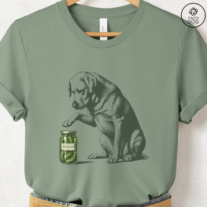 Labrador Retriever Lab Pickles T-Shirt Sage Taco-Dog