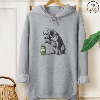 Labrador Retriever Lab Pickles Hoodie Graphite Heather Taco-Dog