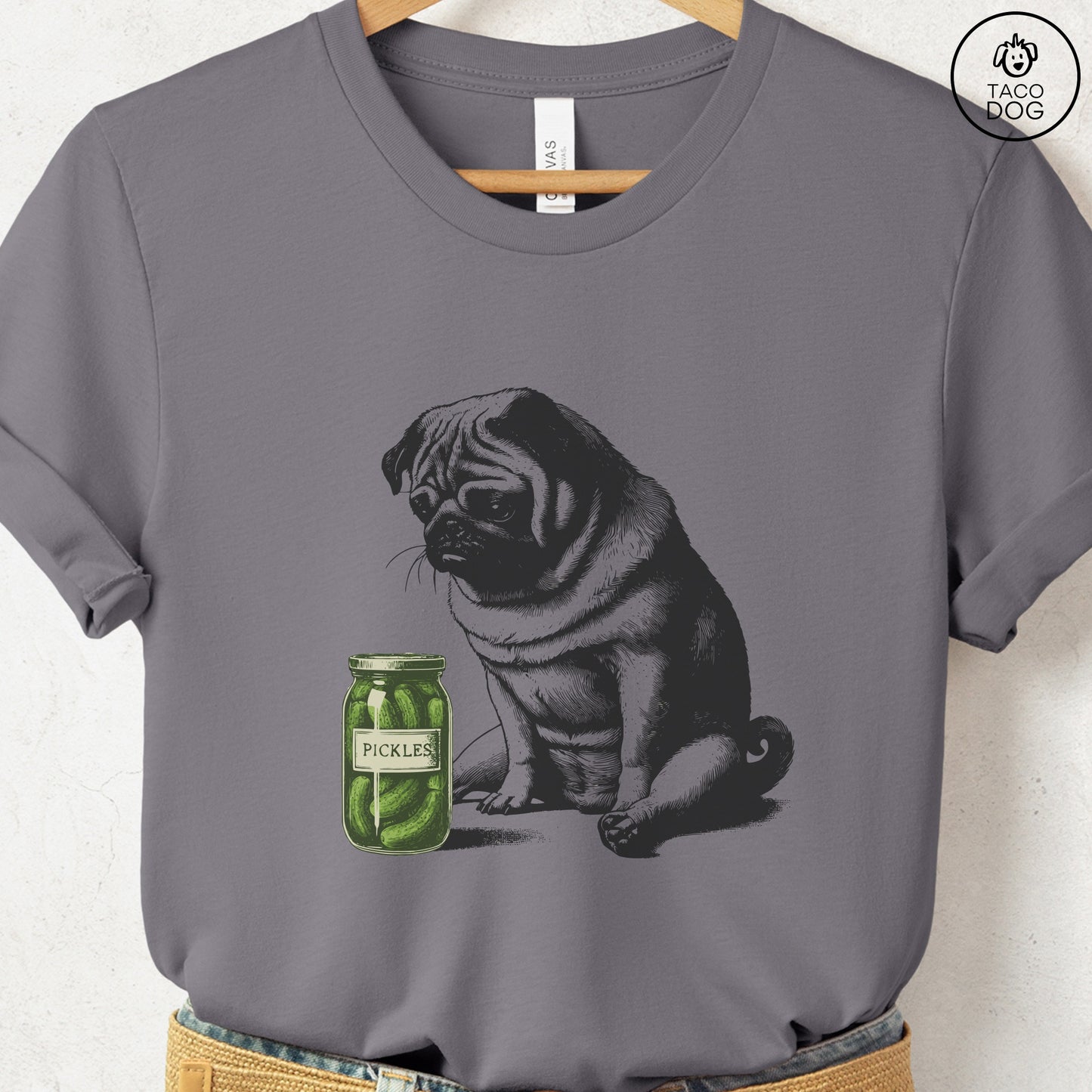 Pug Pickles T-Shirt Storm Taco-Dog