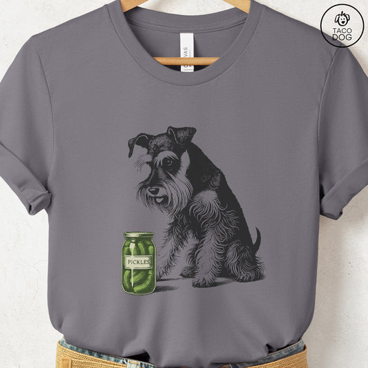 Schnauzer Pickles T-Shirt Storm Taco-Dog