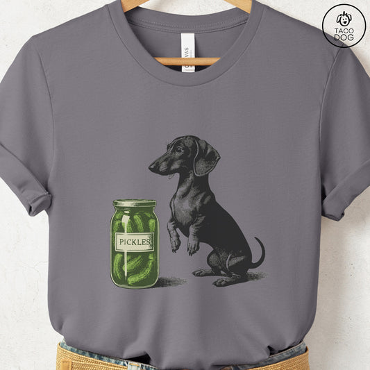 Dachshund Doxie Weenie Pickles T-Shirt Storm Taco-Dog