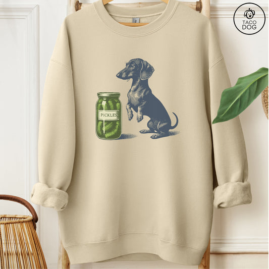 Dachshund Doxie Weenie Sweatshirt Sand Taco-Dog