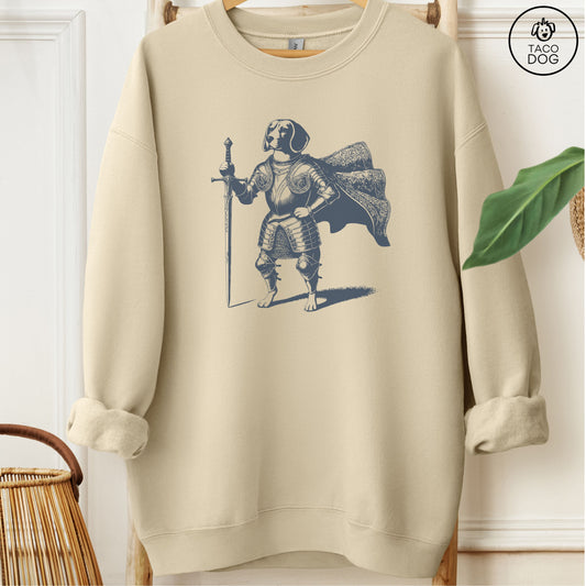 Beagle Knight Sweatshirt Sand Taco-Dog