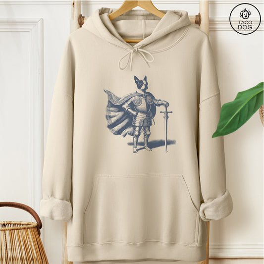 Boston Terrier Knight Hoodie Sand Taco-Dog