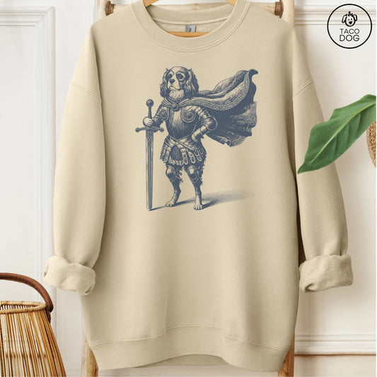 Cavalier King Charles Spaniel Knight Sweatshirt Sand Taco-Dog