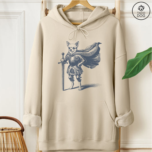 Chihuahua Knight Hoodie Sand Taco-Dog