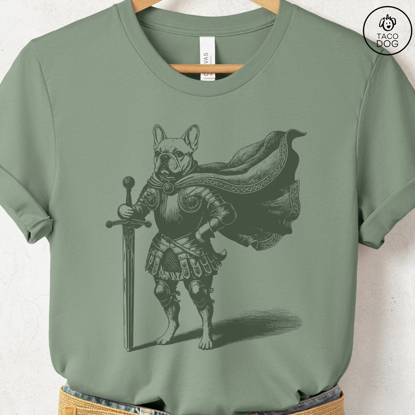 French Bulldog Frenchie Knight T-Shirt