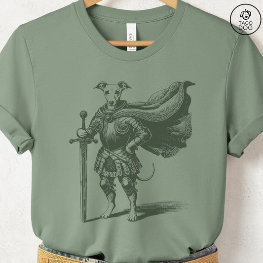 Italian Greyhound Whippet Iggy Knight T-Shirt Sage Taco-Dog