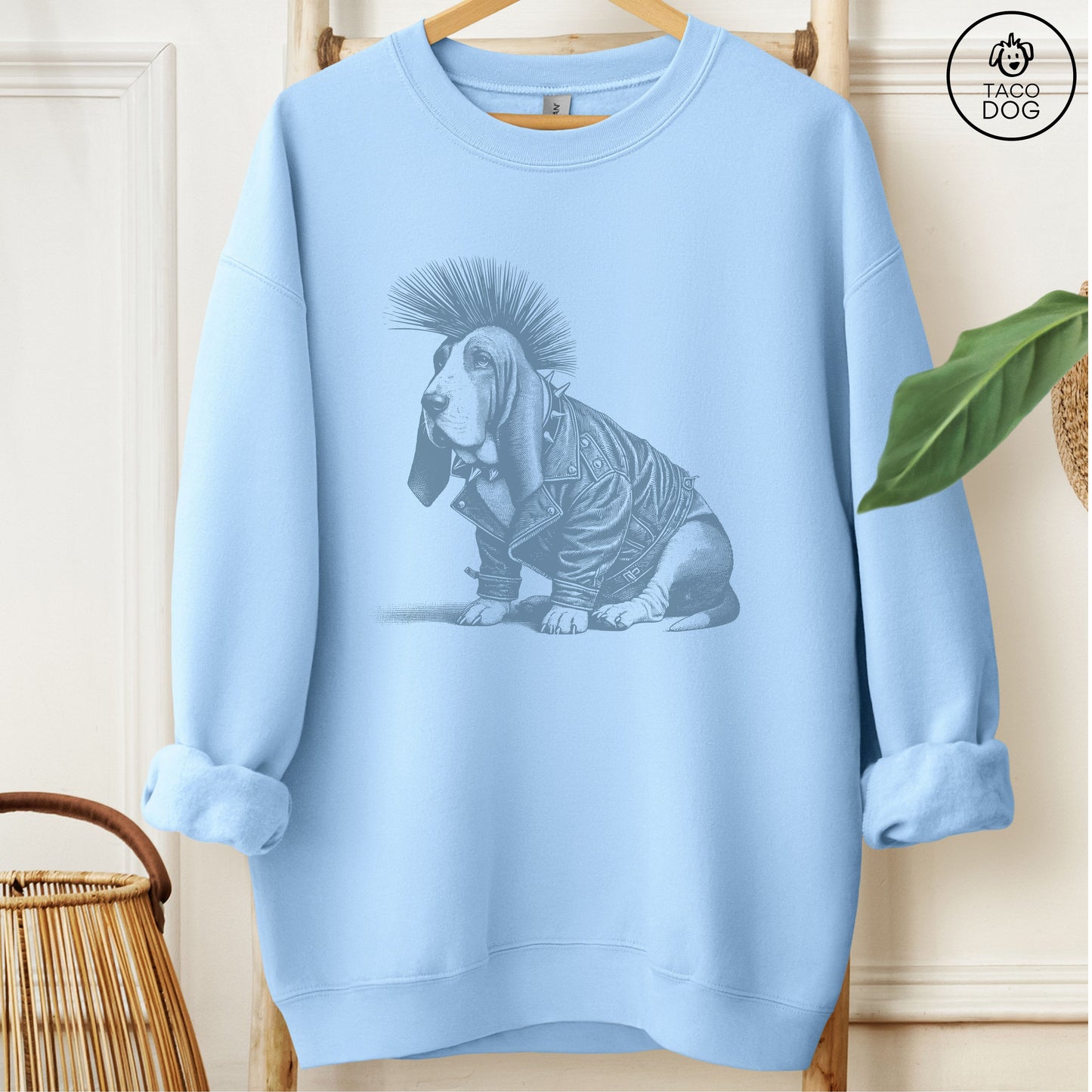 Basset Hound Punk Sweatshirt