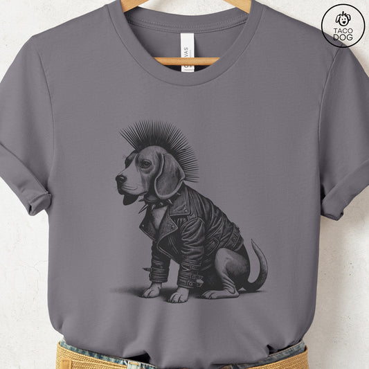 Beagle Punk T-Shirt Storm Taco-Dog