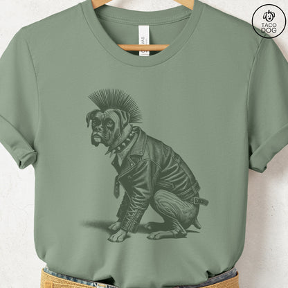 Boxer Dog Punk T-Shirt