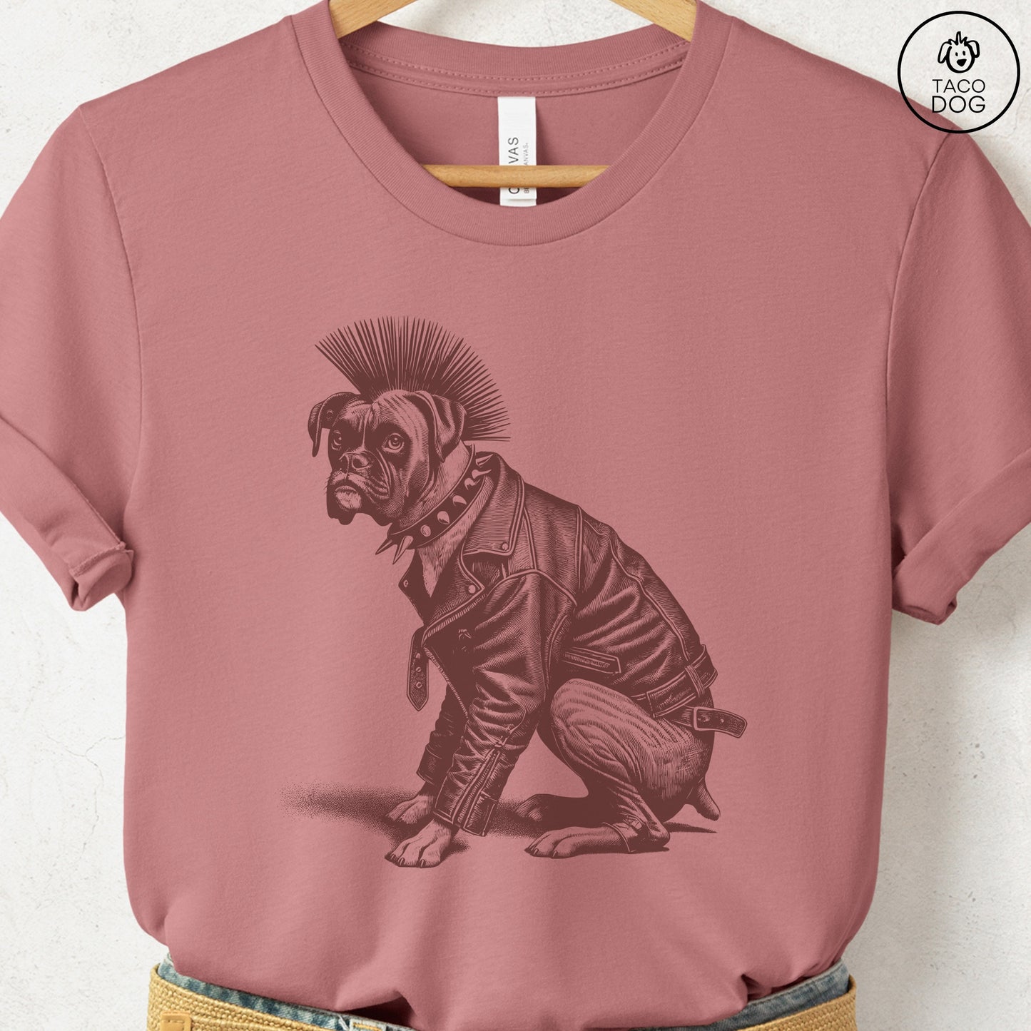 Boxer Dog Punk T-Shirt