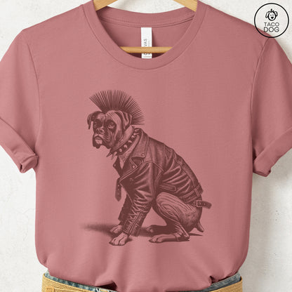 Boxer Dog Punk T-Shirt