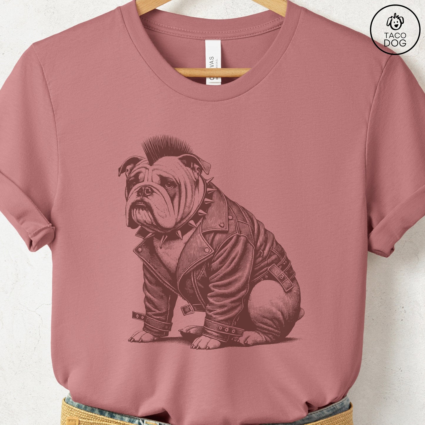 English Bulldog Dog Punk T-Shirt