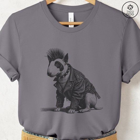 Bull Terrier Punk T-Shirt Storm Taco-Dog