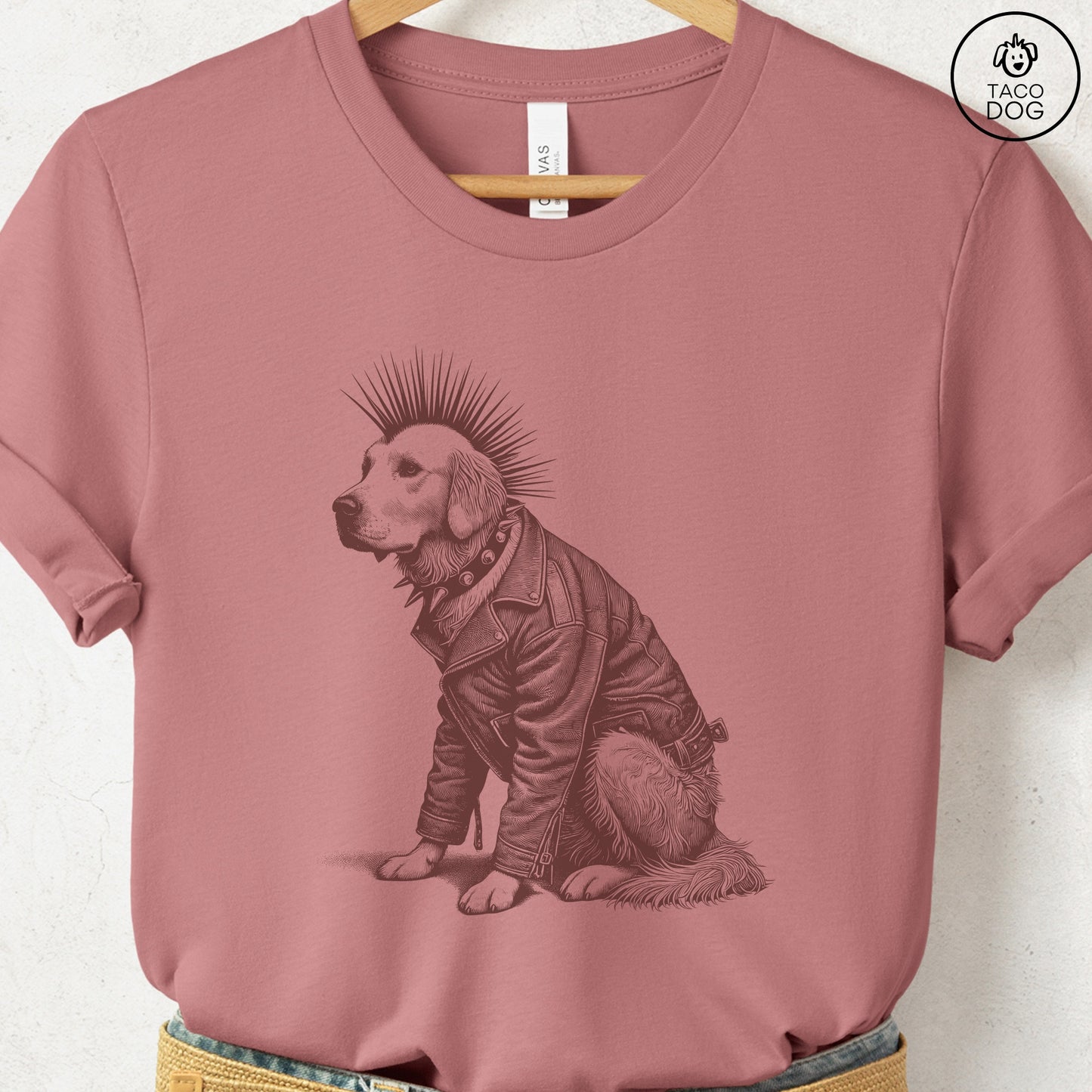 Golden Retriever Punk T-Shirt