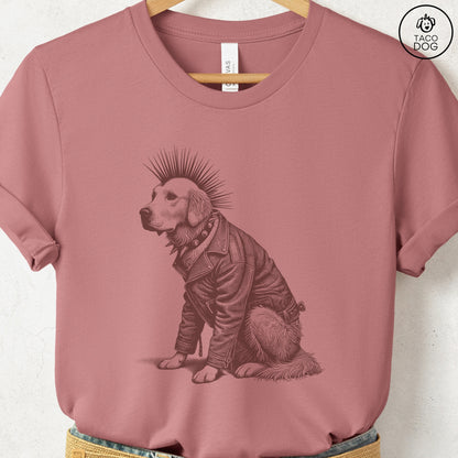 Golden Retriever Punk T-Shirt
