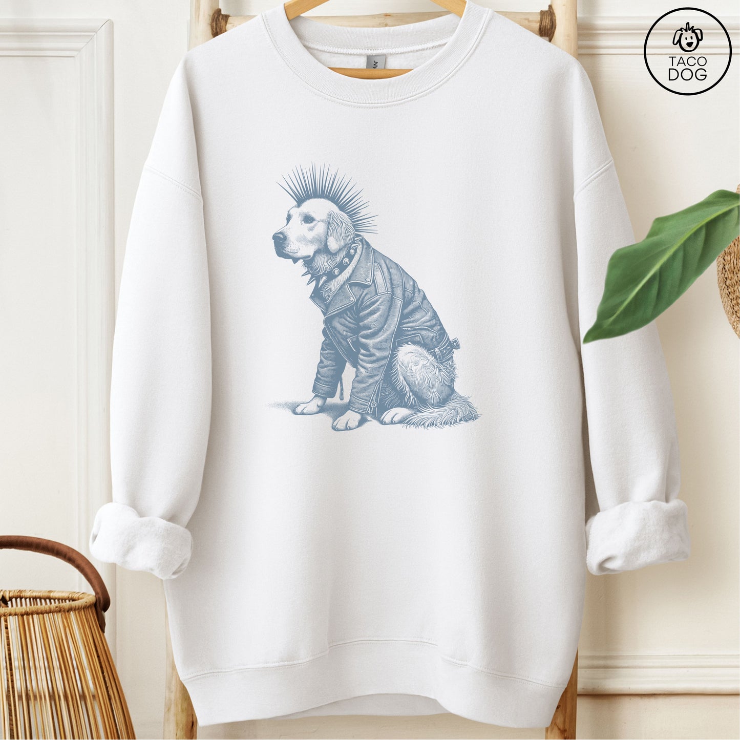 Golden Retriever Punk Sweatshirt
