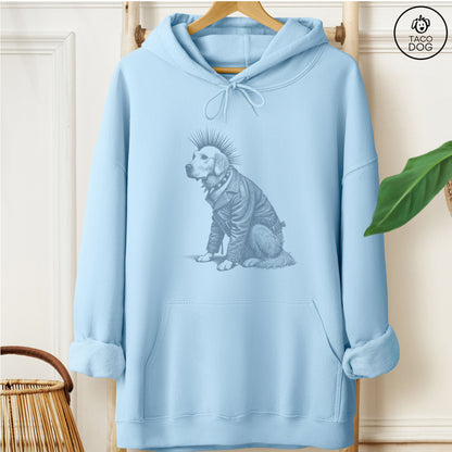 Golden Retriever Punk Hoodie