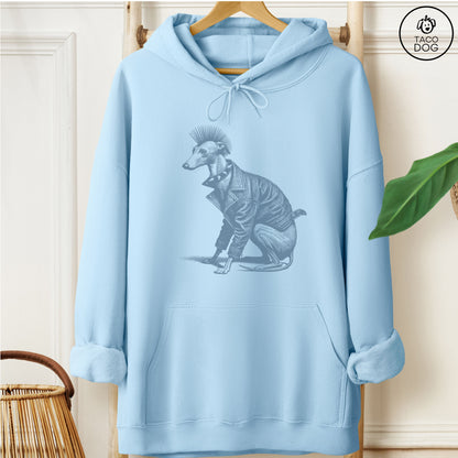 Italian Greyhound Whippet Iggy Punk Hoodie