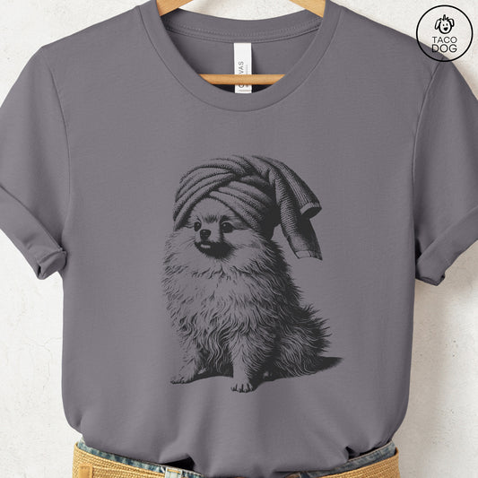 Pomeranian Spa T-Shirt Storm Taco-Dog