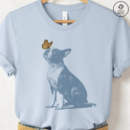 Boston Terrier Butterfly T-Shirt