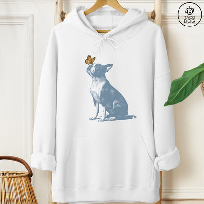 Boston Terrier Butterfly Hoodie