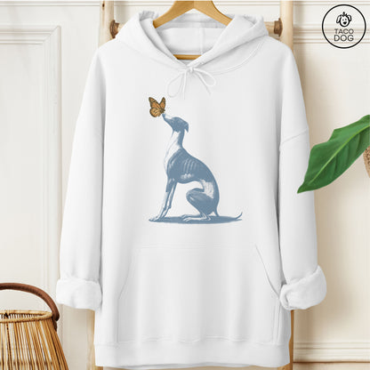 Italian Greyhound Whippet Iggy Butterfly Hoodie
