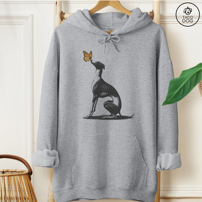 Italian Greyhound Whippet Iggy Butterfly Hoodie