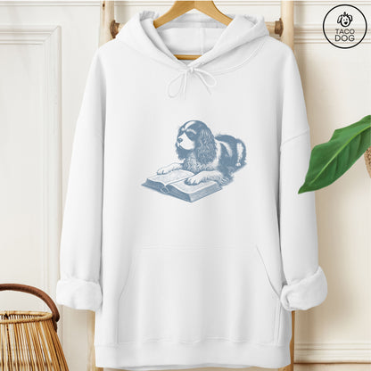 Cavalier King Charles Spaniel Studying Book Hoodie