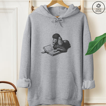 Poodle Studying Book Hoodie