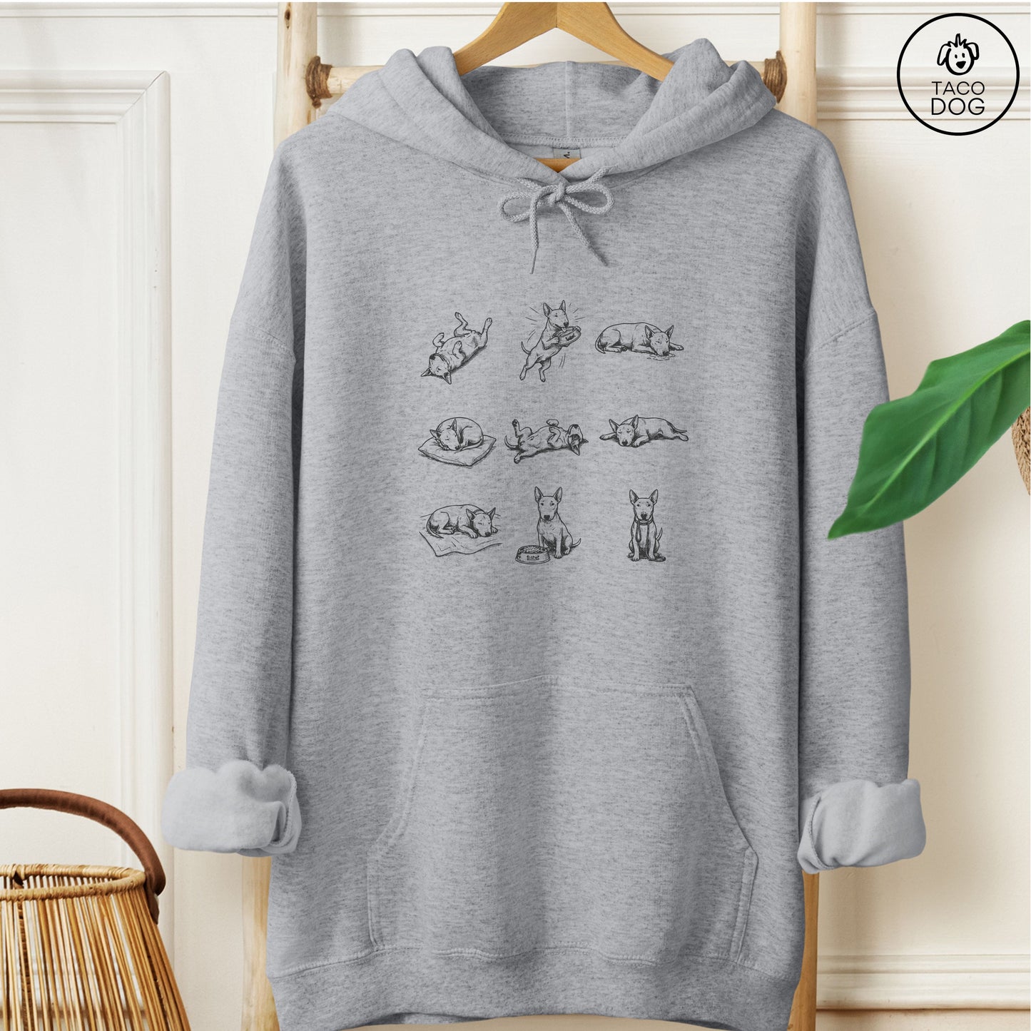 English Bull Terrier Bully All Day Hoodie