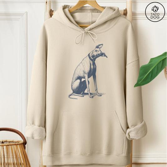 Italian Greyhound Whippet Iggy Say What? Hoodie