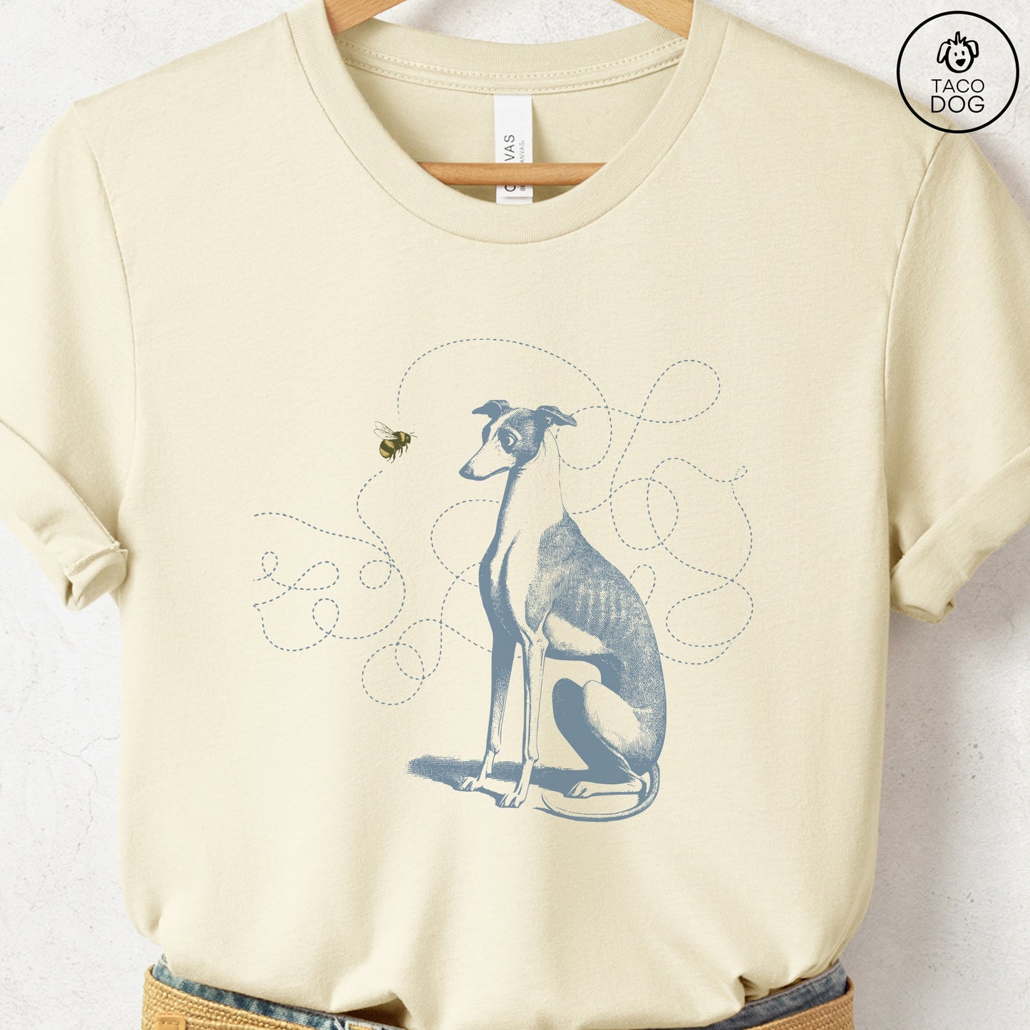 Italian Greyhound Whippet Iggy Bumble Bee T-Shirt