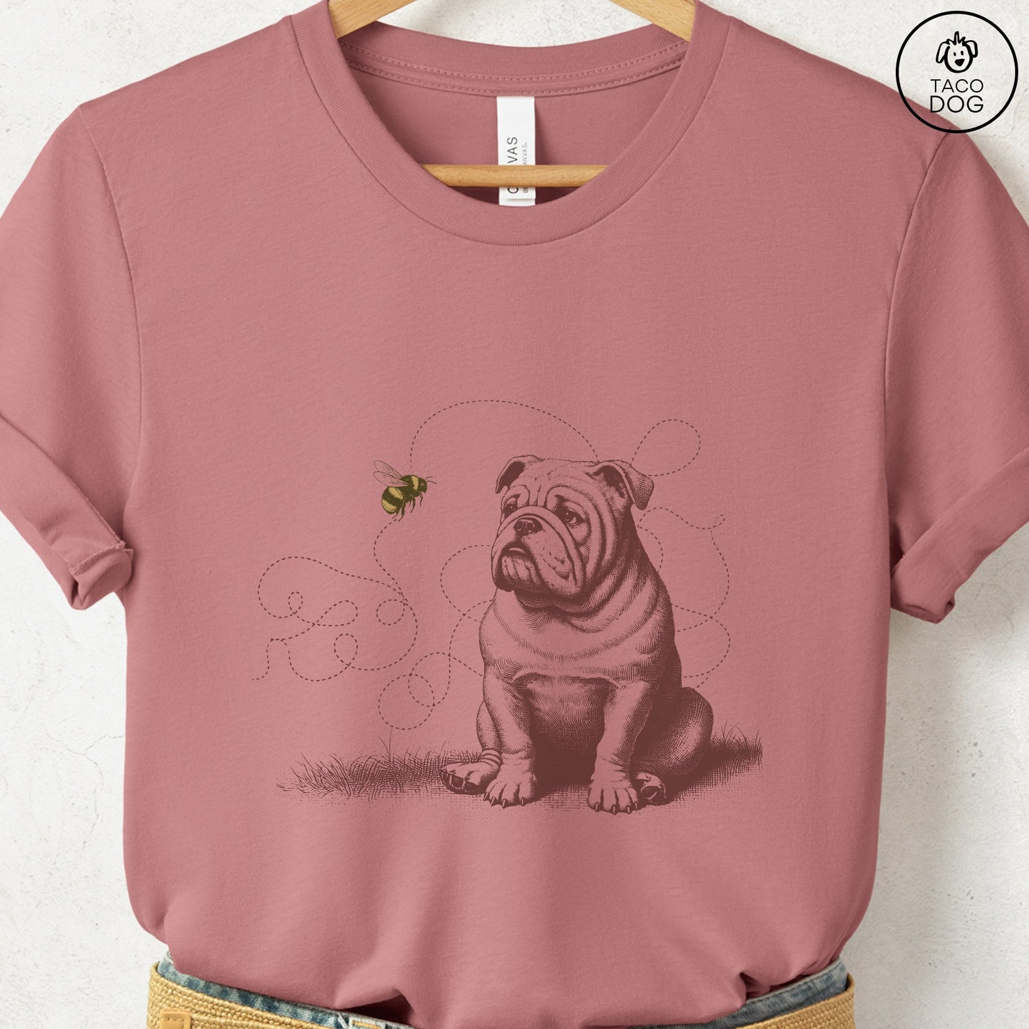 English Bulldog Bumble Bee T-Shirt