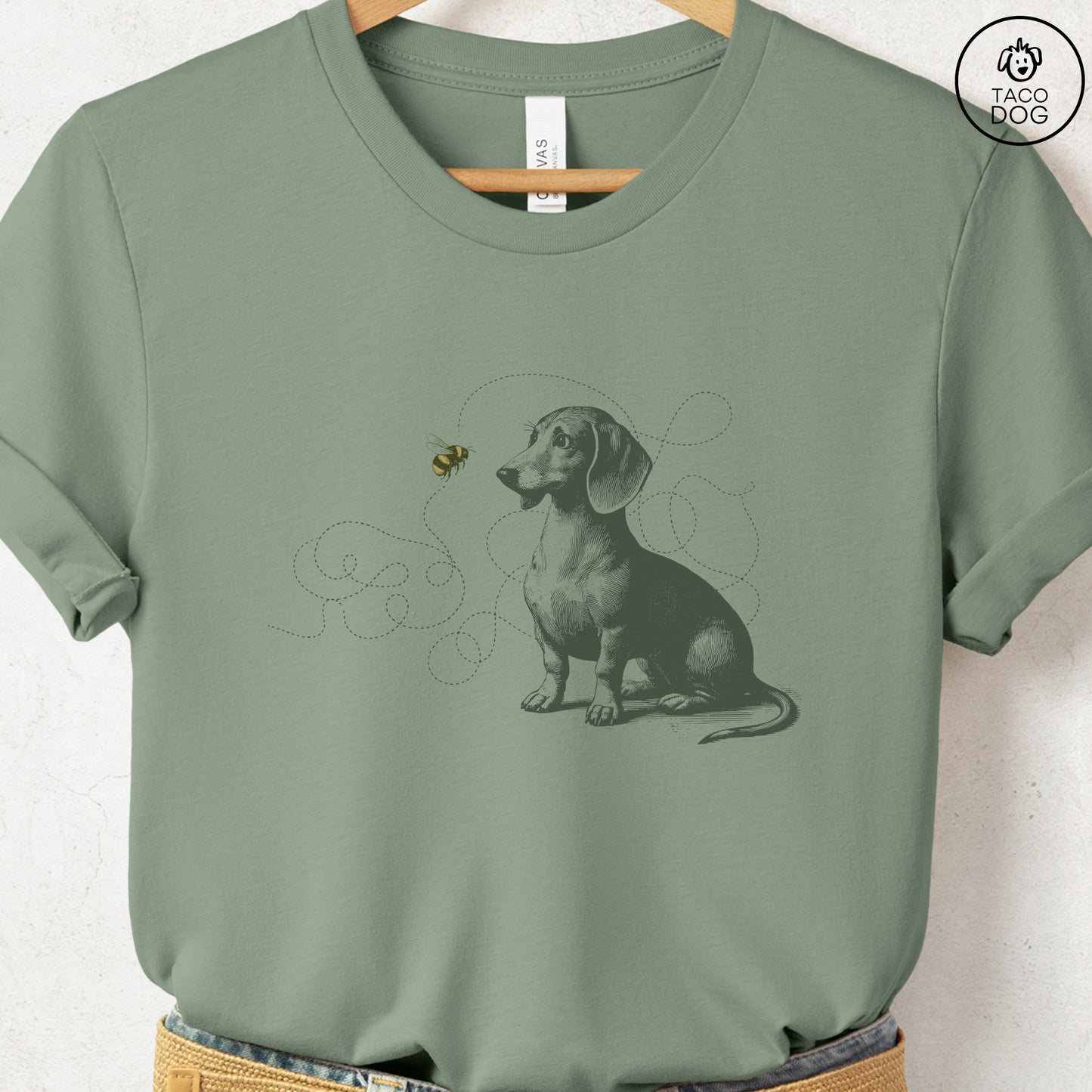 Dachshund Weenie Bumble Bee T-Shirt