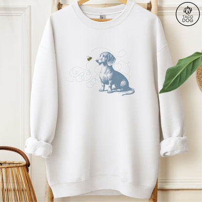 Dachshund Weenie Bumble Bee Sweatshirt