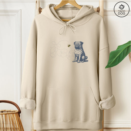 Pug Bumble Bee Hoodie